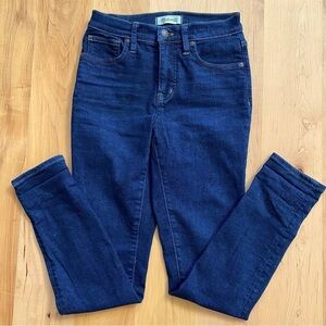 Madewell Women’s 9” Mid-Rise Skinny Jeans dark wash